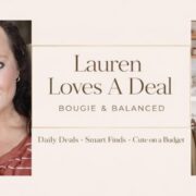 Lauren Loves A Deal hero banner featuring a photo of Lauren and the Bougie & Balanced logo.