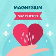 Magnesium simplified graphic explaining magnesium benefits and how magnesium supports heart health, relaxation, and overall wellness